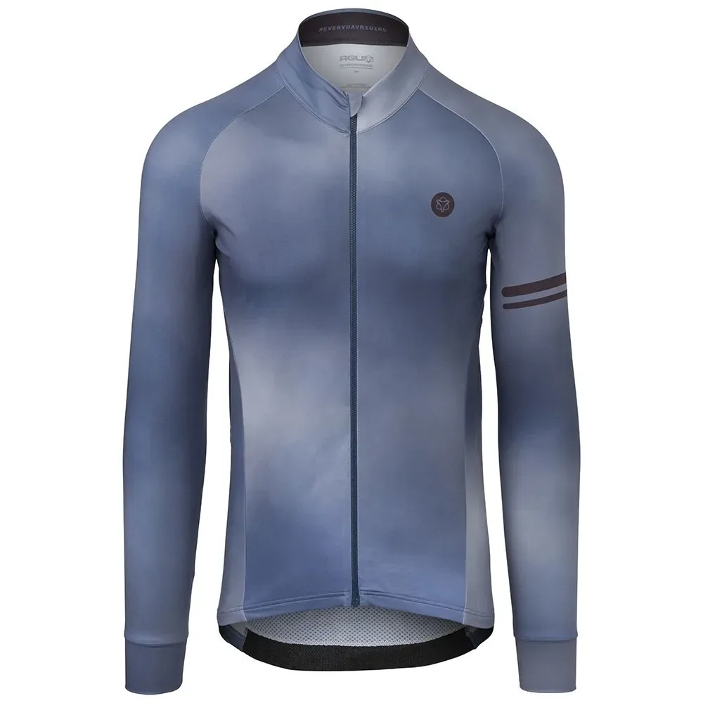 Maglia A Maniche Lunghe Gradient Performance Steel Blue - AGU - FashionsVida