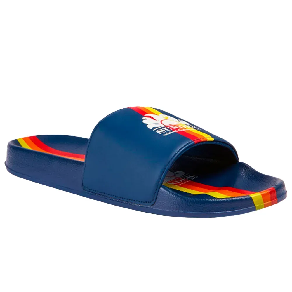 Sundek Infradito Logo Navy 01 EU 43 - Sundek - FashionsVida