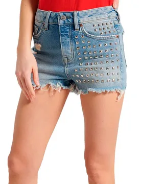 Jeans Corti Skinny Hot Custom Festival Studs 28 - Superdry - FashionsVida