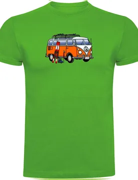 T-shirt à Manches Courtes Hippie Van Ski Green 3XL - Kruskis - FashionsVida