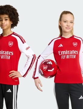 Maglia a maniche lunghe Home Arsenal FC 26/27 per bambini e bambine 13-14A Better Scarlet
