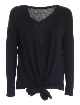 Pullover oversize con microperline