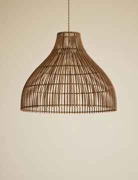 Rattan Bell Large Easy Fit Shade Brown - M&S - FashionsVida