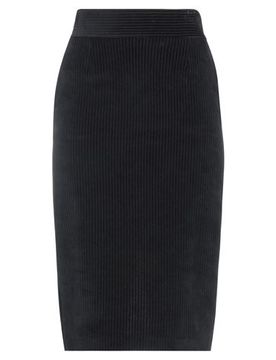 Midi-Rock Damen Schwarz 32,34,36,38 Damen