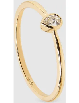 Anillo solitario Geometry de oro y diamante - El Corte Inglés - FashionsVida