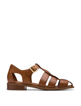Leather Strappy Fisherman Sandals Tan male - Clarks - FashionsVida