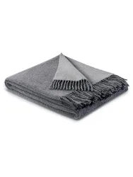 Manta de lana - Plaid KIBO 130x170cm Gris Plata gris