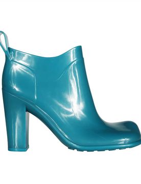 Shine Rubber Ankle Boots