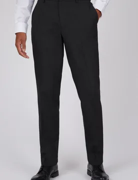 Mens Everyday Trousers - Grey - Size 44 Regular - Suit Direct - FashionsVida