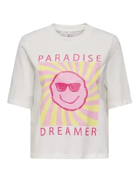 ONLCARTY LIFE S/S TEE BOX CS JRS female - XS - FashionsVida