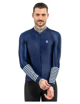 Maglia A Maniche Lunghe M2 Alpine Blue / White