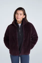 Teddy Womens Full Zip Fleece - Pink - Pink - Size: 6