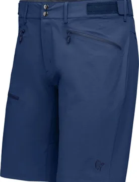 Norrona - Short softshell polyvalent - Falketind Flex1 Shorts M Indigo Night en Softshell - Taille S - Navy - Norröna - FashionsVida