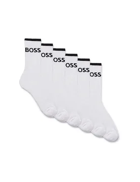 Chaussettes lot de 6 blanc blanc - BOSS - FashionsVida