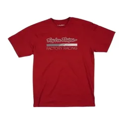Troy Designs Maglietta A Maniche Corte Factory Racing Dark Red