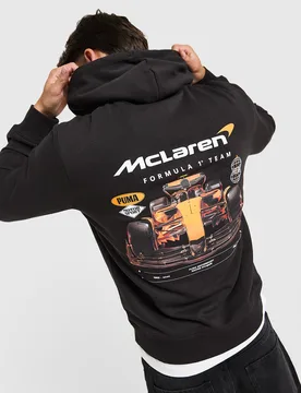 Mens McLAREN Graphic Hoodie - Nero, nero nero Uomo taglia S - Puma - FashionsVida