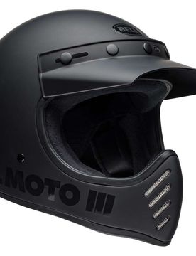 Casco Moto Integrale Custom MOTO-3 CLASSIC Nero Opaco L taglia S