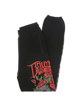 Pantalone Tuta Leggero Uomo Rossa Primavera Sweatpants Black - DOLLY NOIRE - FashionsVida