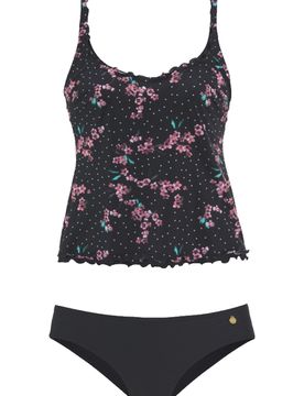 LASCANA Tankini rosa / negro