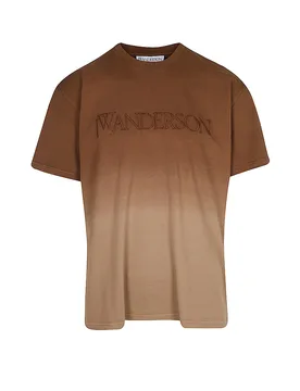 T-shirt LOGO GRADIENT TEE marron L - JW ANDERSON - FashionsVida