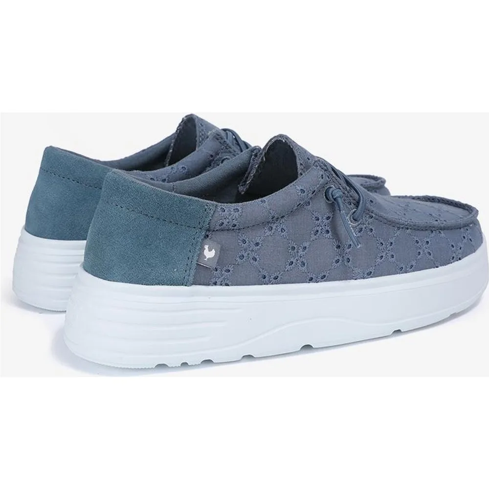 Zapatos planos confort de mujer tipo wallabi con bordado - Walk In Pitas - FashionsVida
