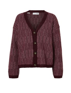 Cardigan SLFALVA dunkelrot L damen