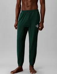 Cotton Rich Monogram Logo Joggers Green male