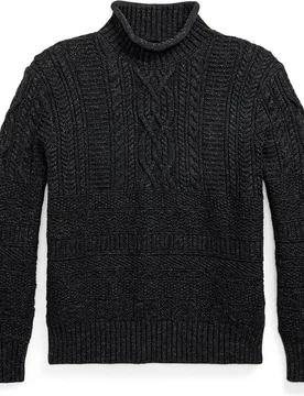 Jesey de hombre en mezcla de algodón y lana Double RL - Polo Ralph Lauren - FashionsVida