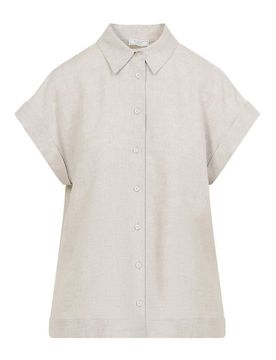 Camicia a maniche corte in lino