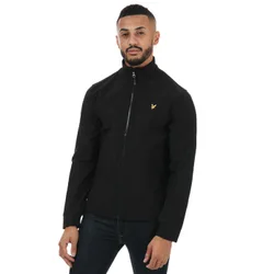 Mens And Funnel Neck Softshell Jacket In Black - Size Medium