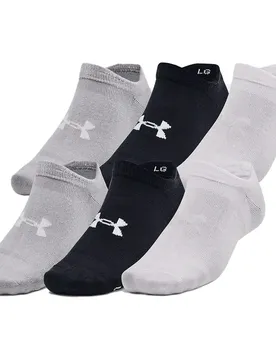 Chaussettes Invisibles Essential 6 Paires Black / Black / Halo Gray EU 31 1/2-36 1/2