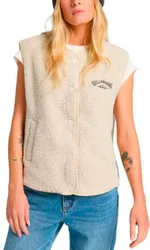 Polaire sans manches en sherpa - Be Happy Vest W White Cap - Taille M - Beige