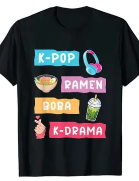 K-Pop Fashion for Fans of Korean K-Drama & KPop T-Shirt Gift Girls Fashion South Korea Clothes Life Style Graphic Tee Casual Top - Aliexpress - FashionsVida