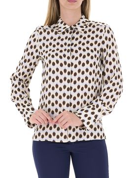 I BLUES Blusa in satin MARRONE 38