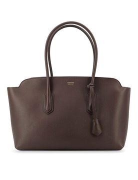 Borsa A Spalla In Pelle Con Logo