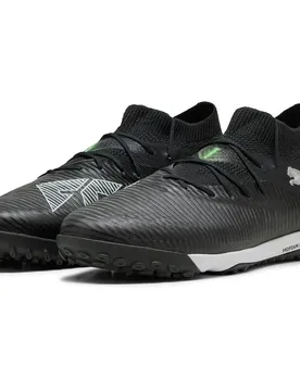 Chaussures De Football Future 8 Pro Cage Mid Black / Silver / Fluo Green EU 45