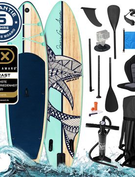 Aufblasbares SUP Board Set mit Sitz SHARK 320 nature