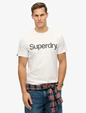 Superdry Herren Core T-shirt mit Logo Weiß - Größe: Xxl - 39.99 - FashionsVida