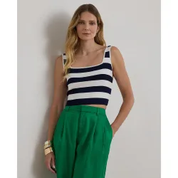 Top de mujer crop de punto