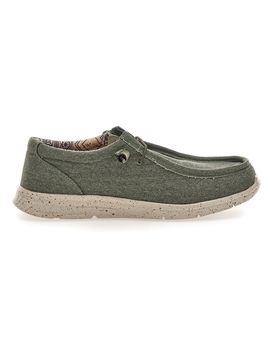 Scarpe da uomo casual verde in tessuto PK1147O 45