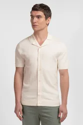 Aldgate Mens Textured Knitted Short Sleeve Shirt