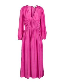Vestido midi Mujer Fucsia 36 Mujer