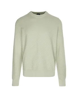 Pullover H-LOFRANCO verde chiaro S - BOSS - FashionsVida