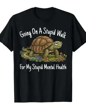 Going On A Stupid Walk for My Stupid Mental Health Sarcastic T-shirt For Men Women 100% Cotton T Shirts Short Sleeve Tops 0501-2 - Aliexpress - FashionsVida
