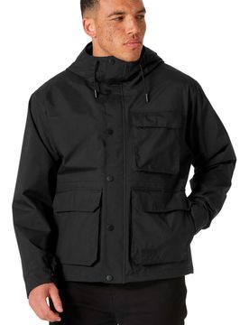 Escape utility rain chaqueta impermeable hombre Negro (L)