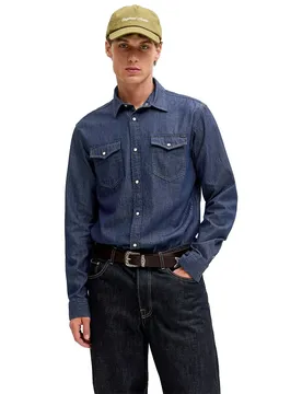 Chemise à Manches Longues Sheridan Regular Dark Denim S