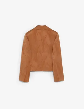 Blazer de mujer corta en tejido jacquard - Scalpers - FashionsVida