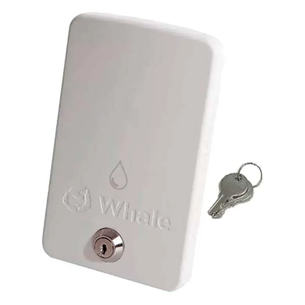 Easy-slide Cover For External Sockets With Key White One Size unisex - Whale - FashionsVida