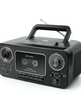 Radio Cassette M-182-rdc Black One Size unisex - Muse - FashionsVida