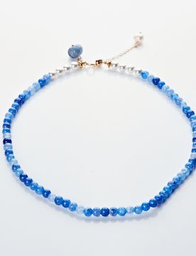 Jade-Kette mit Süßwasserperlen